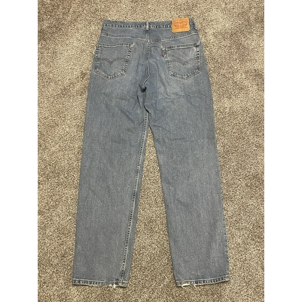 Levis 550 Jeans Mens Blue 33x32 (2003) Y2K Vintage Light Wash Distressed Relaxed